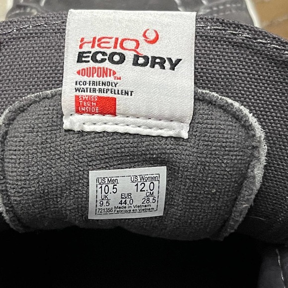 Vans Sneakers Unisex M10.5/W12 Gray SK8 Hi HEIQ Eco Dry Dupont Skater - Picture 6 of 7